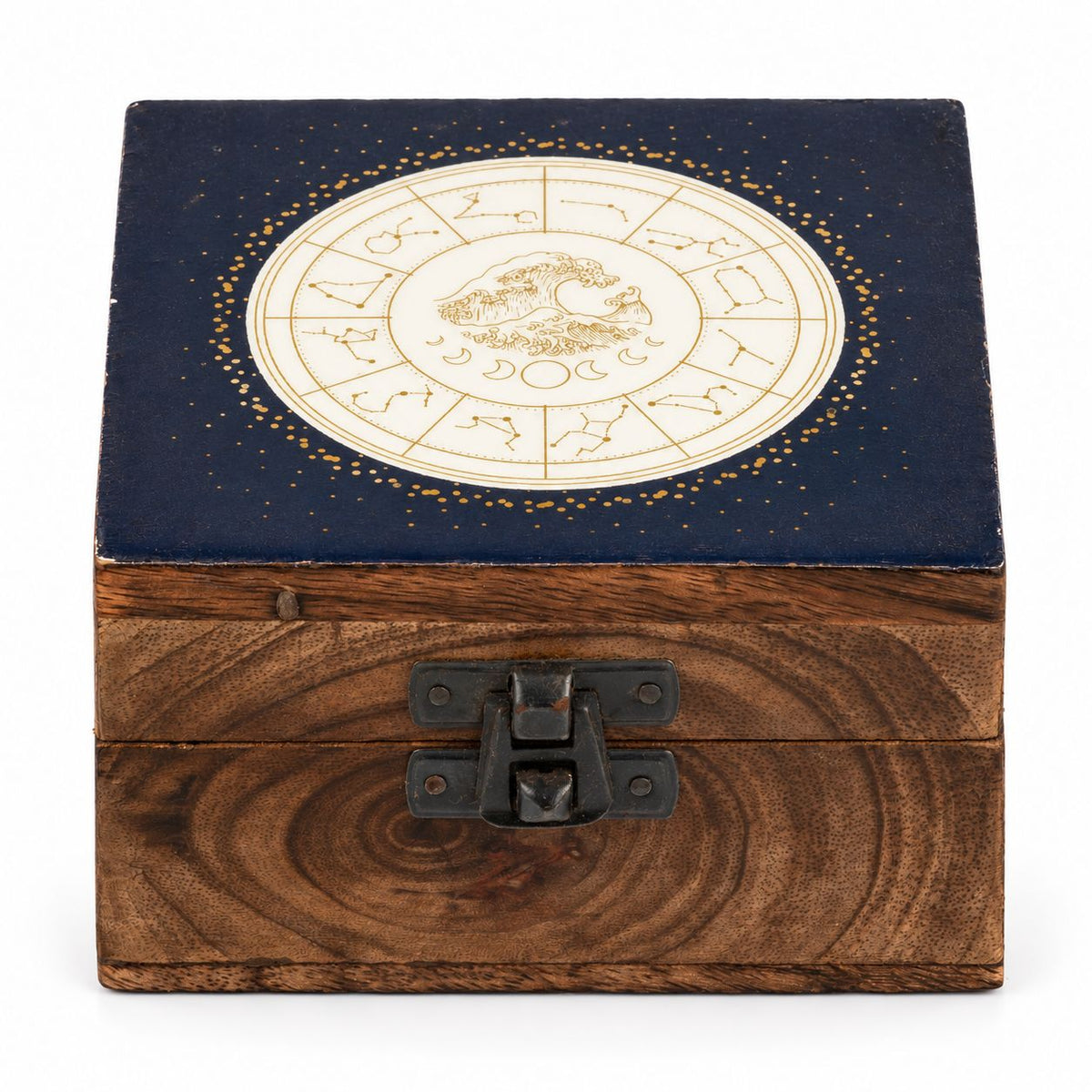 Aquarius Small Enamelled Keepsake Box