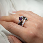 The Full Moon Ring Set — Nymph Gemstone Collection
