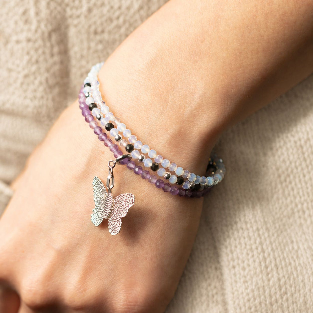 Nymph Spirit Gemstone Bracelet Set - Full Moon