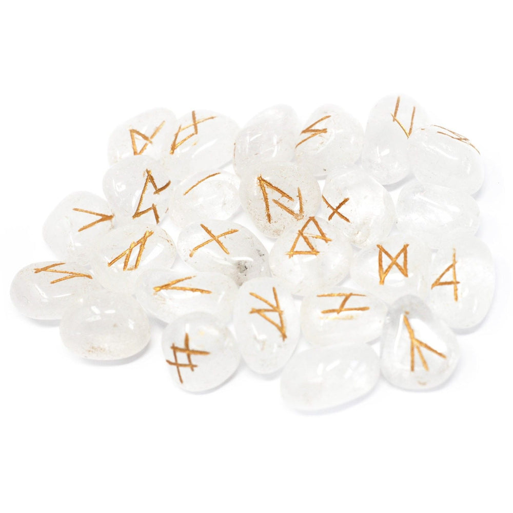 Crystal Runes Stone Set in Pouch