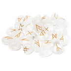 Crystal Runes Stone Set in Pouch