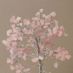 Rose Quartz Gemstone Tree with Organite Base - 160 Stone