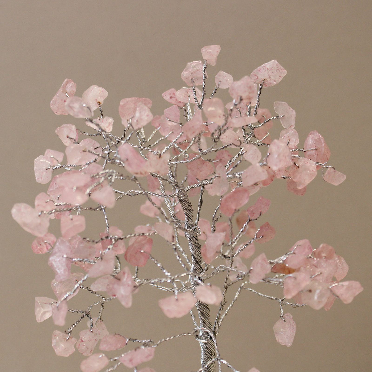 Rose Quartz Gemstone Tree with Organite Base - 160 Stone
