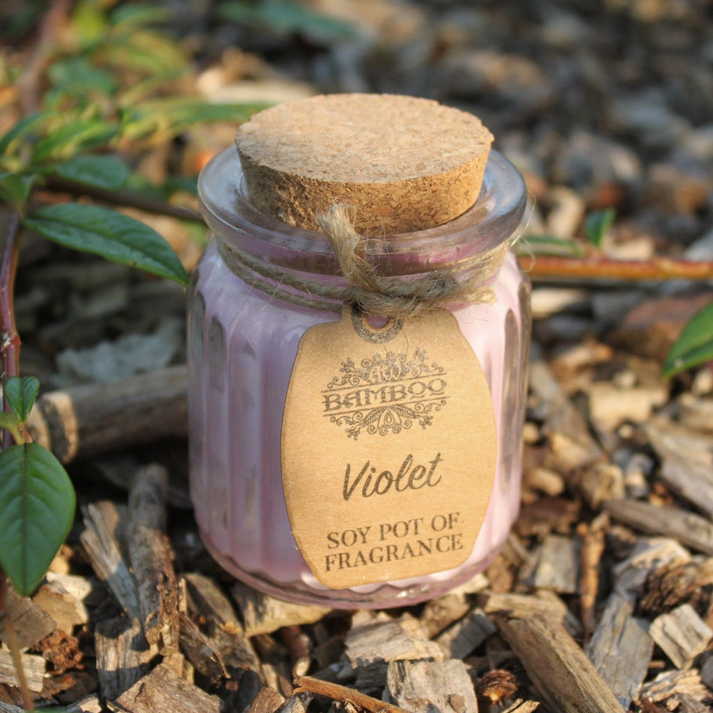 Violet Soy Wax Jar Candle