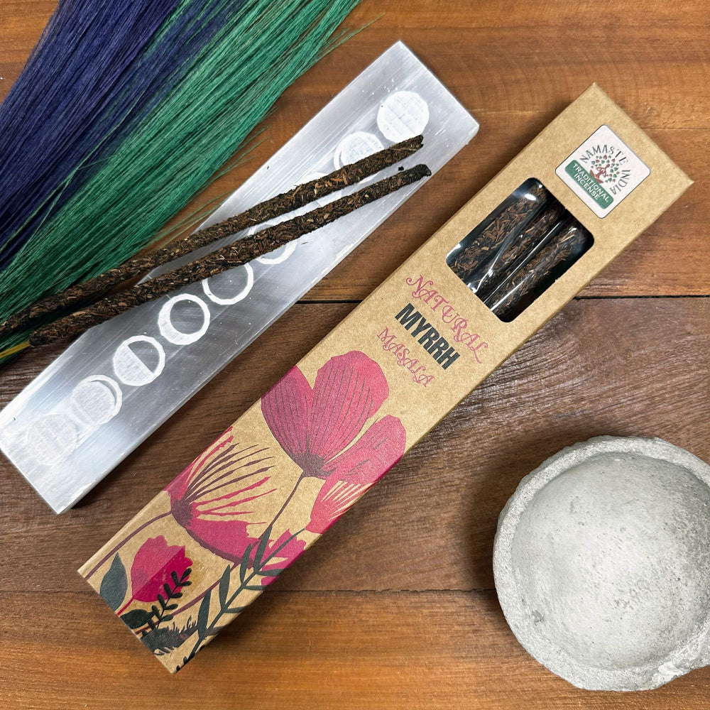 Namaste India Natural Botanical Masala Incense Myrrh