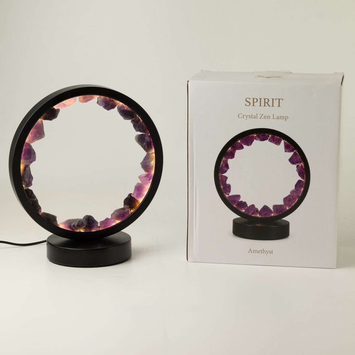 Gemstone Halo Lamp - Zen Spirit Amethyst
