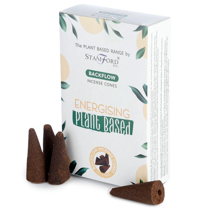 Plant Based Backflow Incense Cones - Energising | Pack of 12