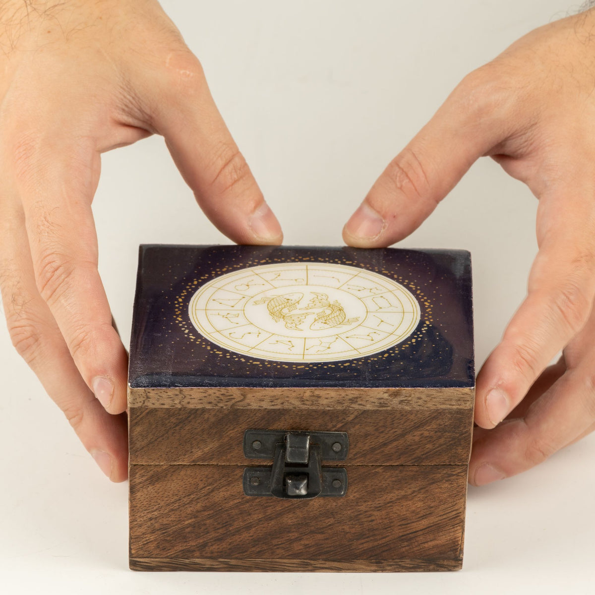 Pisces Small Enamelled Keepsake Box
