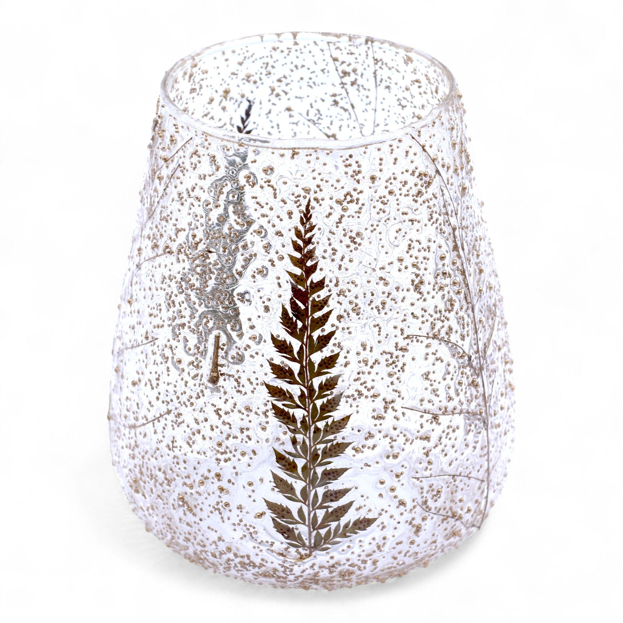 The Forest Cauldron — Pressed Fern Bowl Candle Holder