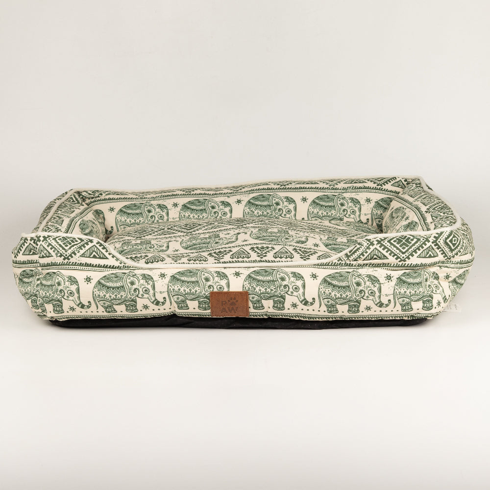 Green Lucky Elephant Pet Bed  – PAW