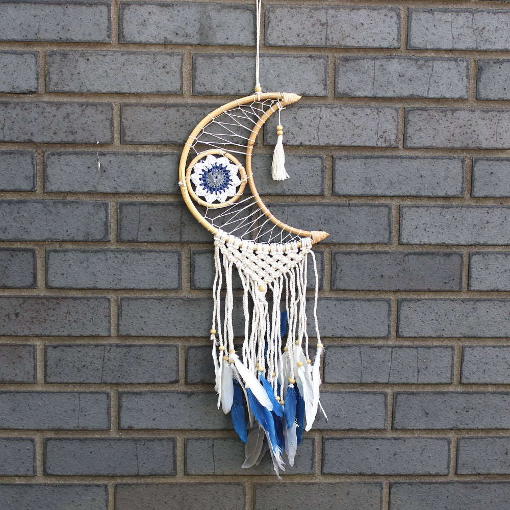 Macramé Moon Protection Dreamcatcher | Handmade | Choose Your Colour