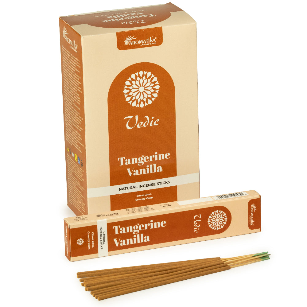 Tangerine Vanilla Vedic Incense Sticks - Aromatika