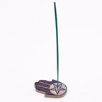 Pentagon Soapstone Hamsa Incense Holder