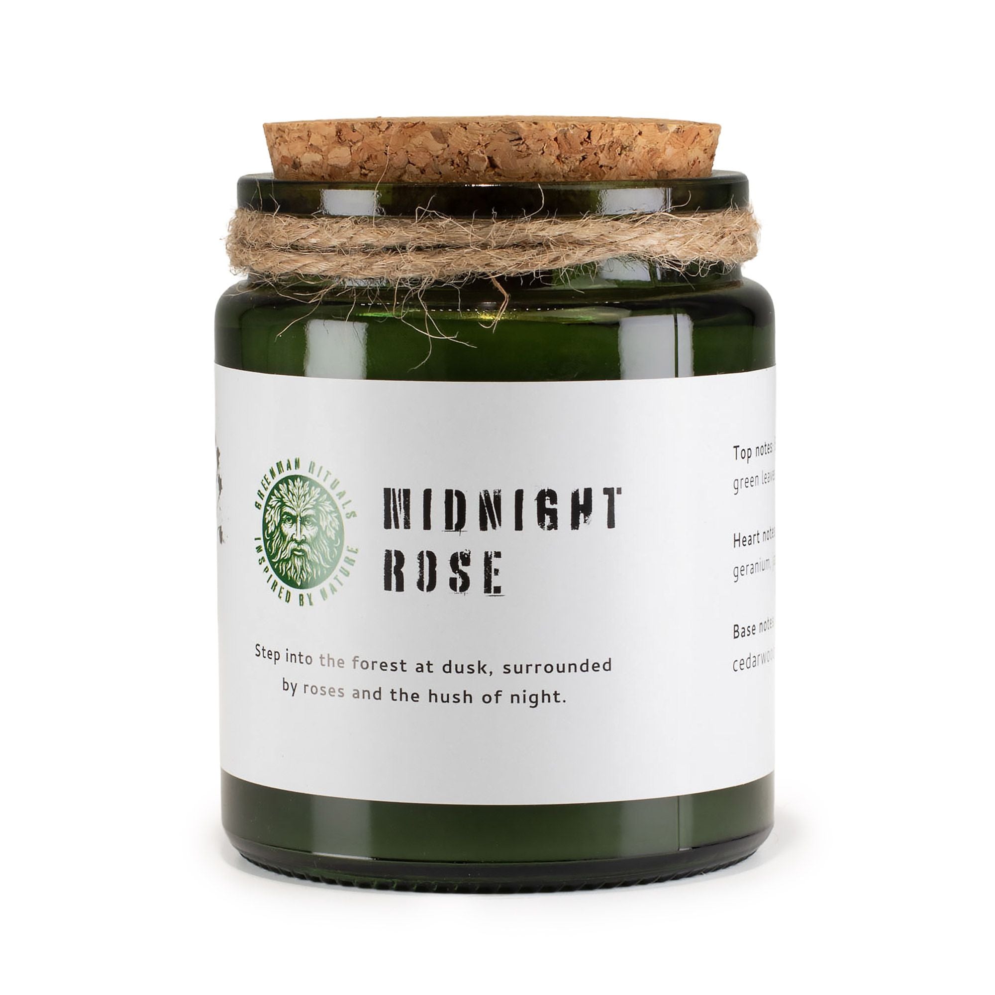 Greenman  Soy Candle  Midnight Rose