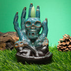 Skull in Hand Backflow Incense Burner
