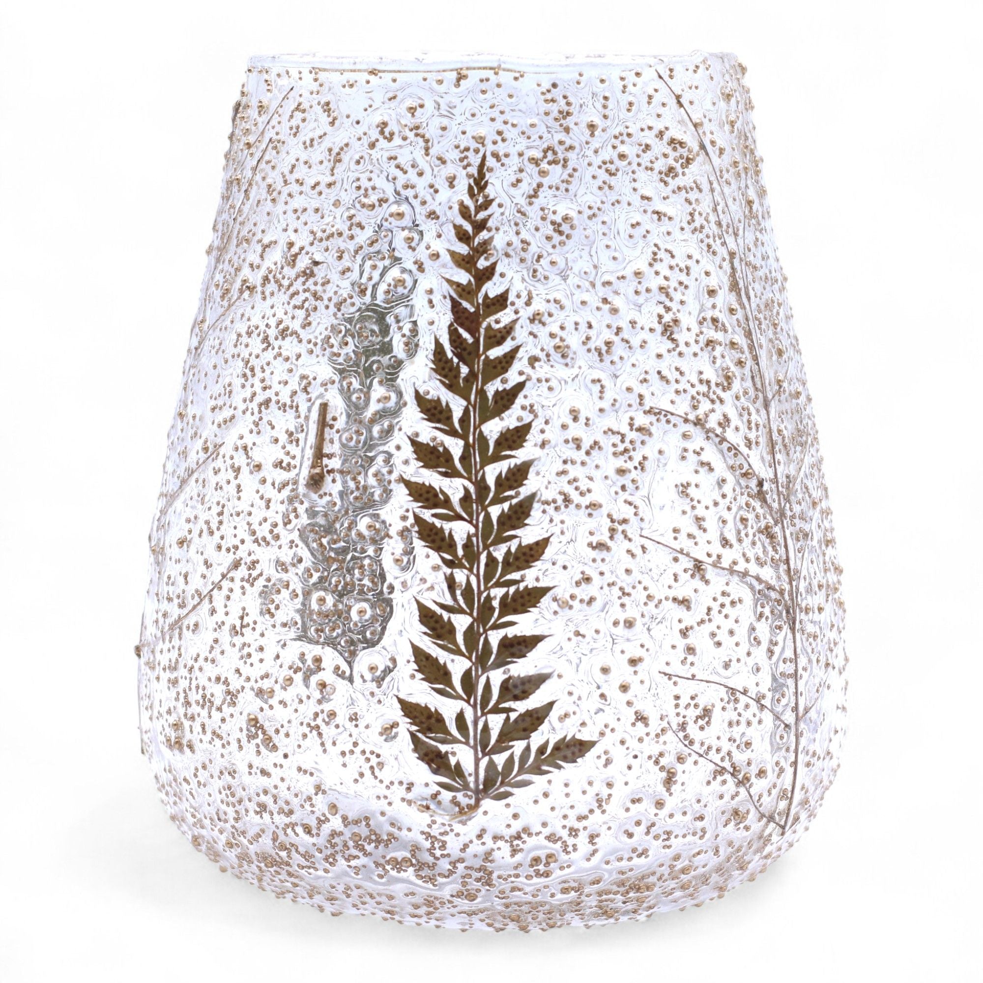 The Forest Cauldron — Pressed Fern Bowl Candle Holder