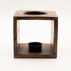 Tree Of Life Large Square Mango Wood Oil Burner
