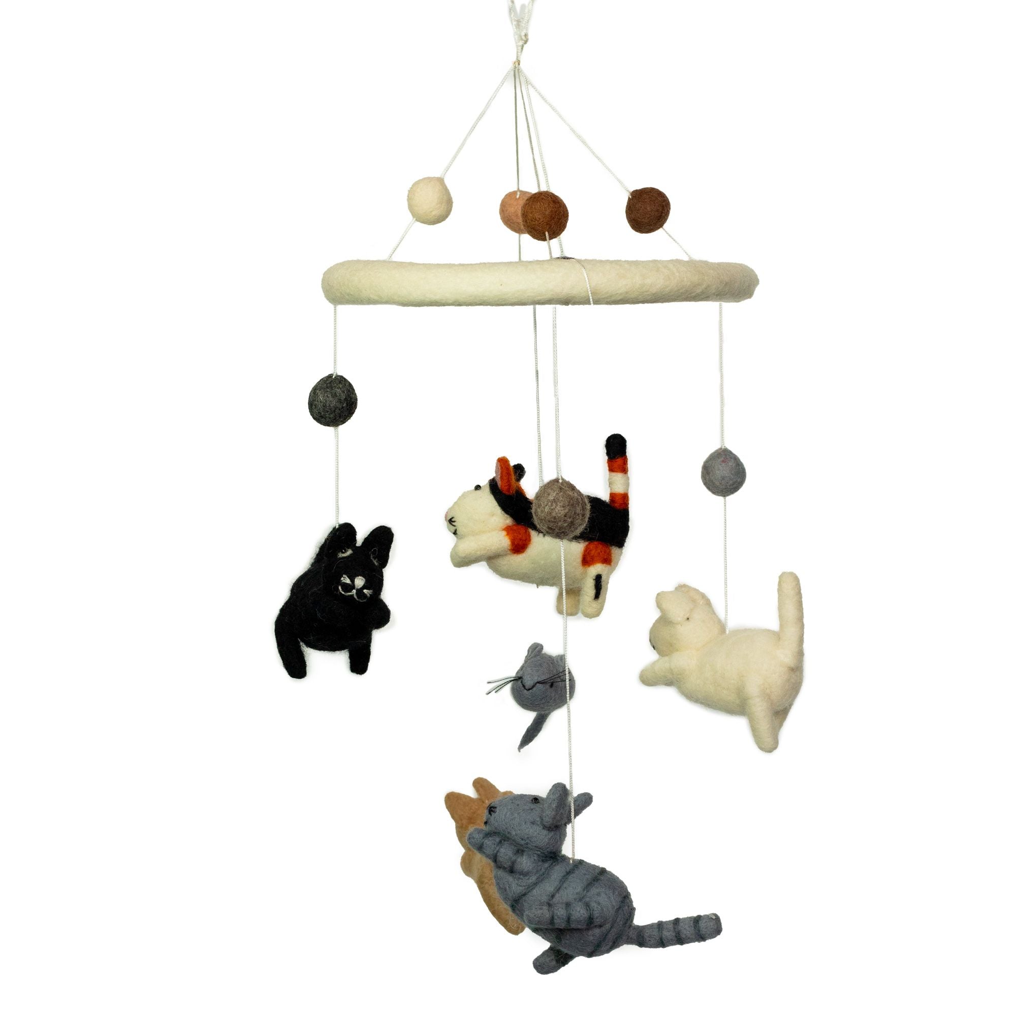 The Witch's Cat Felt Mobile