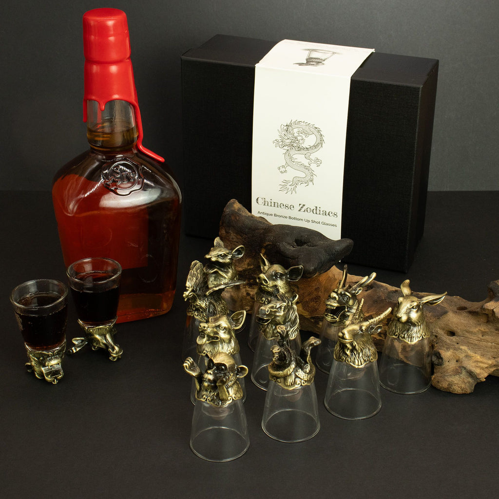Chinese Zodiac Shot Glass Gift Set - 12 x 25ml