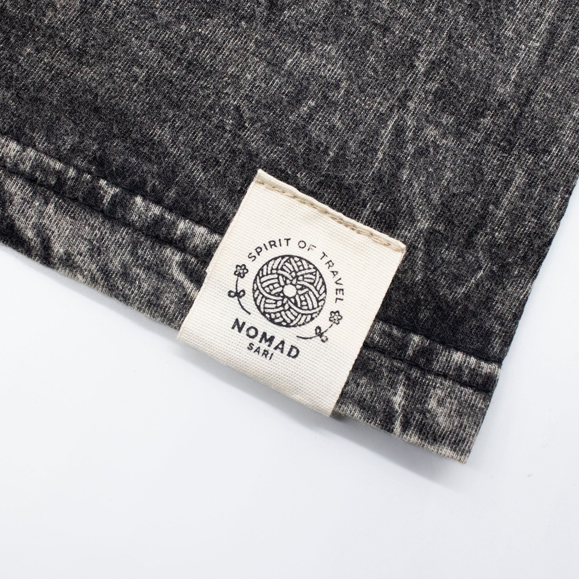 Nomad Sari Stonewashed Cotton T-Shirt | Rebel |Charcoal | Large