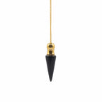 Discovery of Truth | Black Agate & Gold Plated Secret Cavity Pendulum