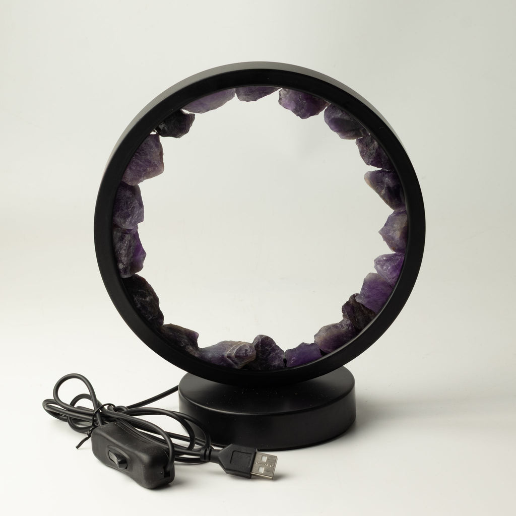 Gemstone Halo Lamp - Zen Spirit Amethyst