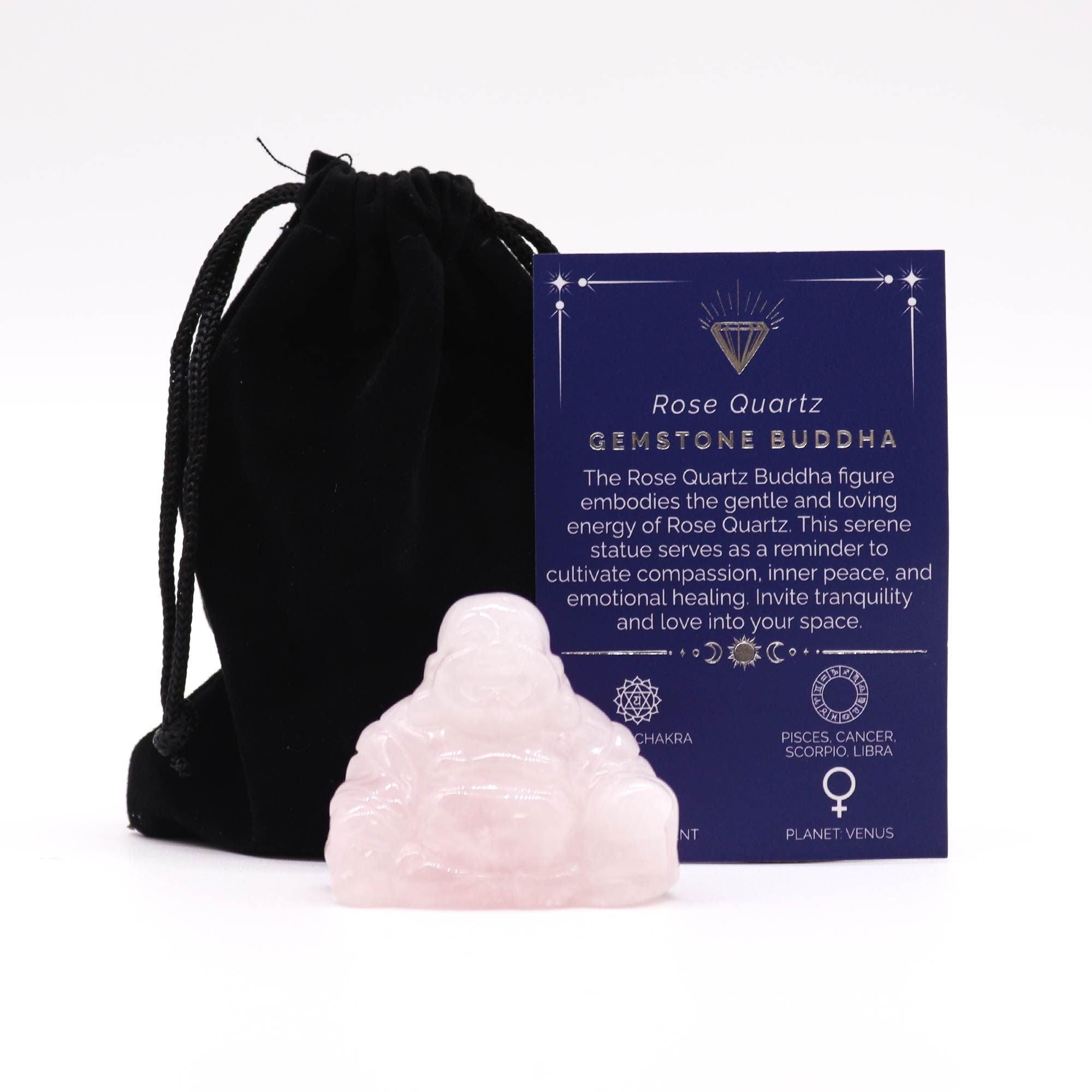 Buddha Large Rose Quartz Gemstone