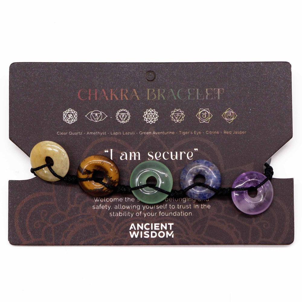 Large Donuts Chakra String Bracelet