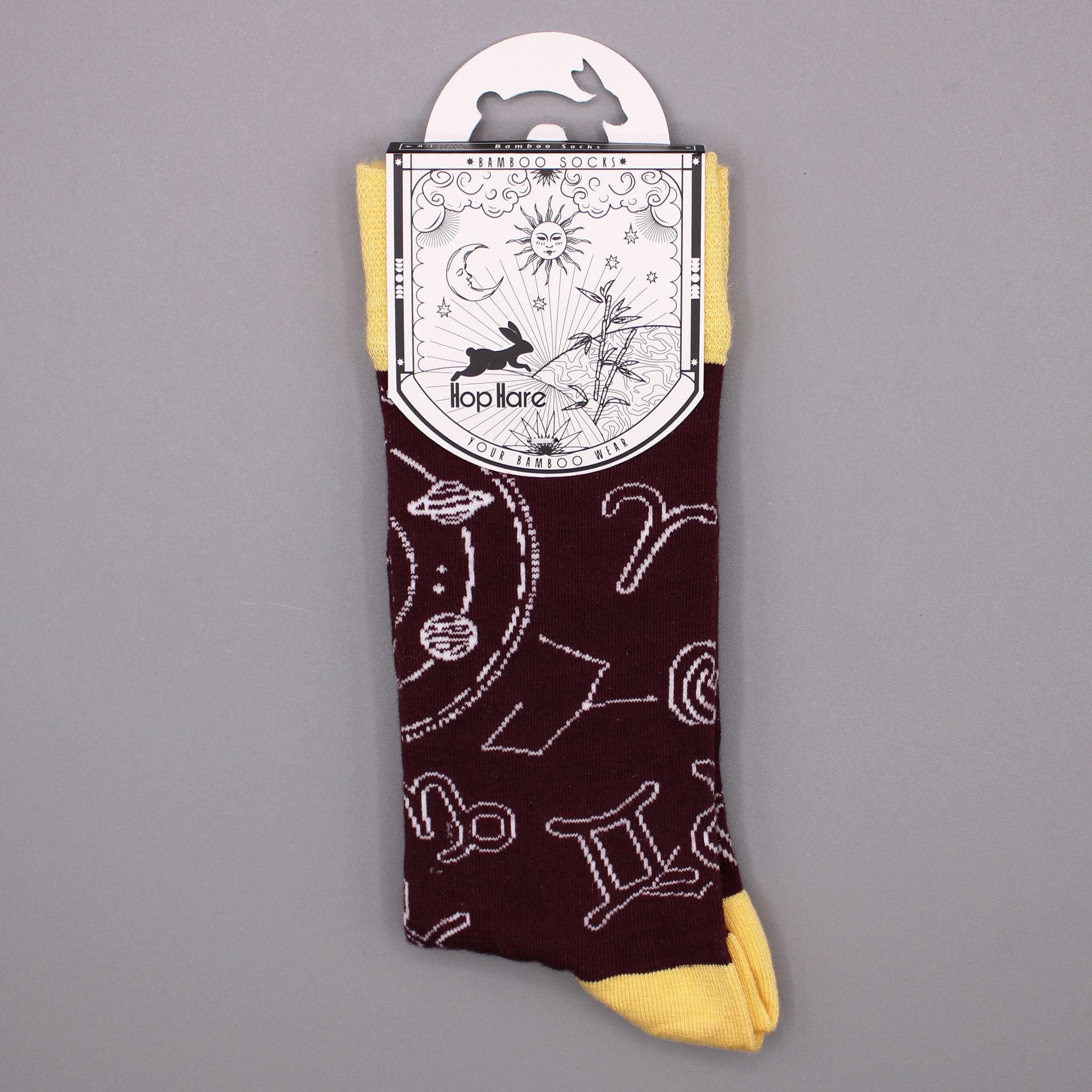 Zodiac Hop Hare Bamboo Socks S/M