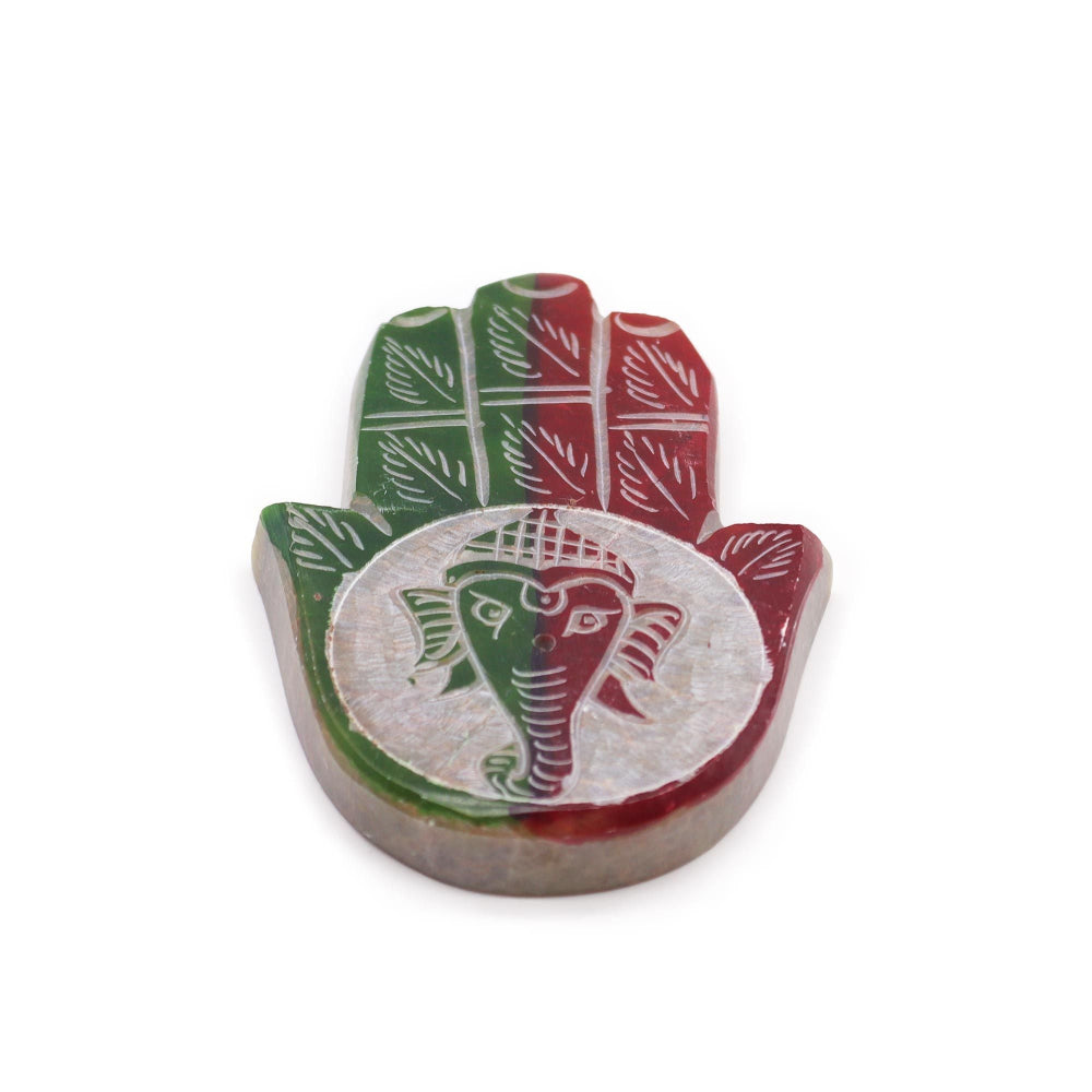 Ganesha Soapstone Hamsa Incense Holder