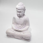Meditation Buddha Lamp | Lavender Crackle | Oval Stand