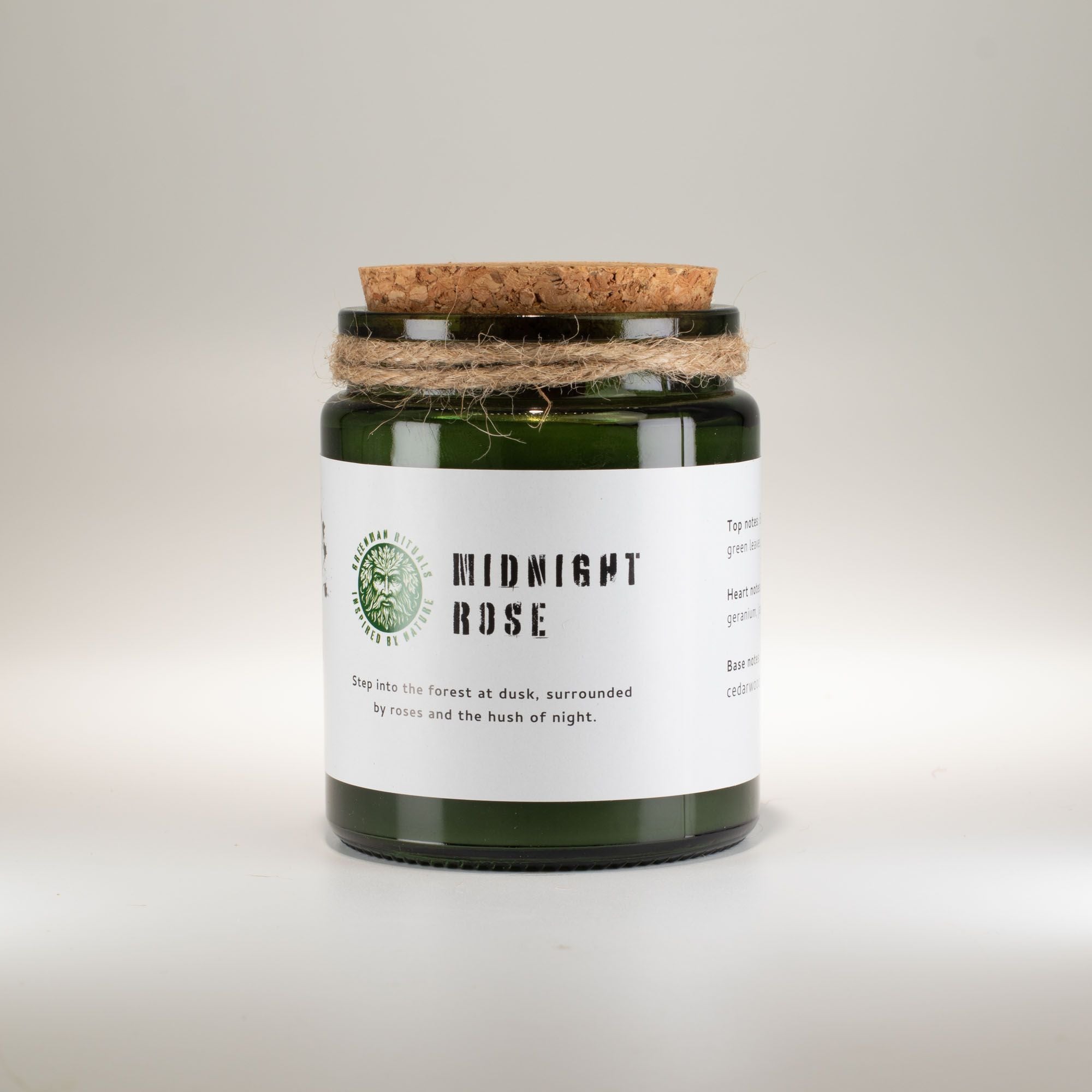 Greenman  Soy Candle  Midnight Rose
