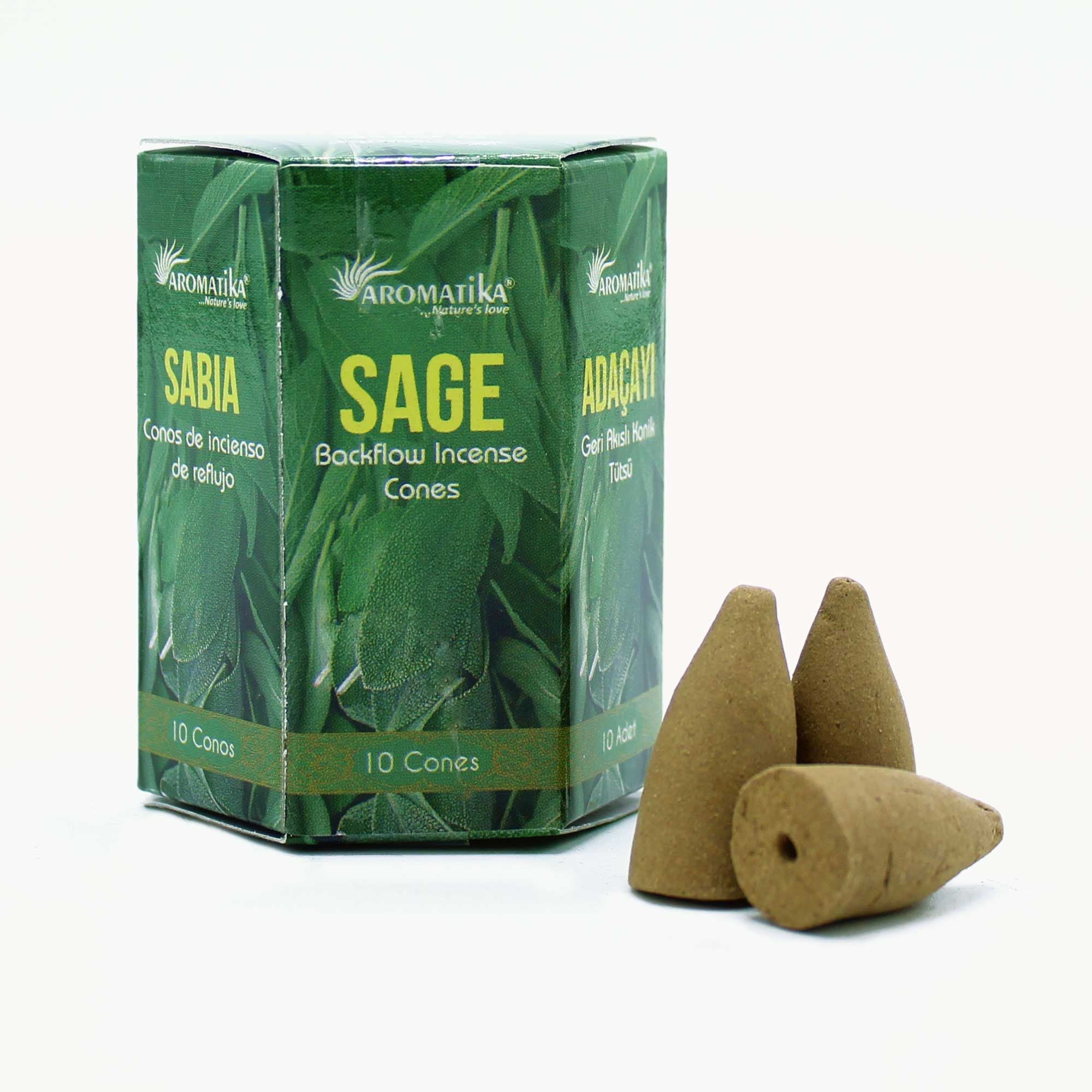 Sage Pack of 10 Masala Backflow Incense