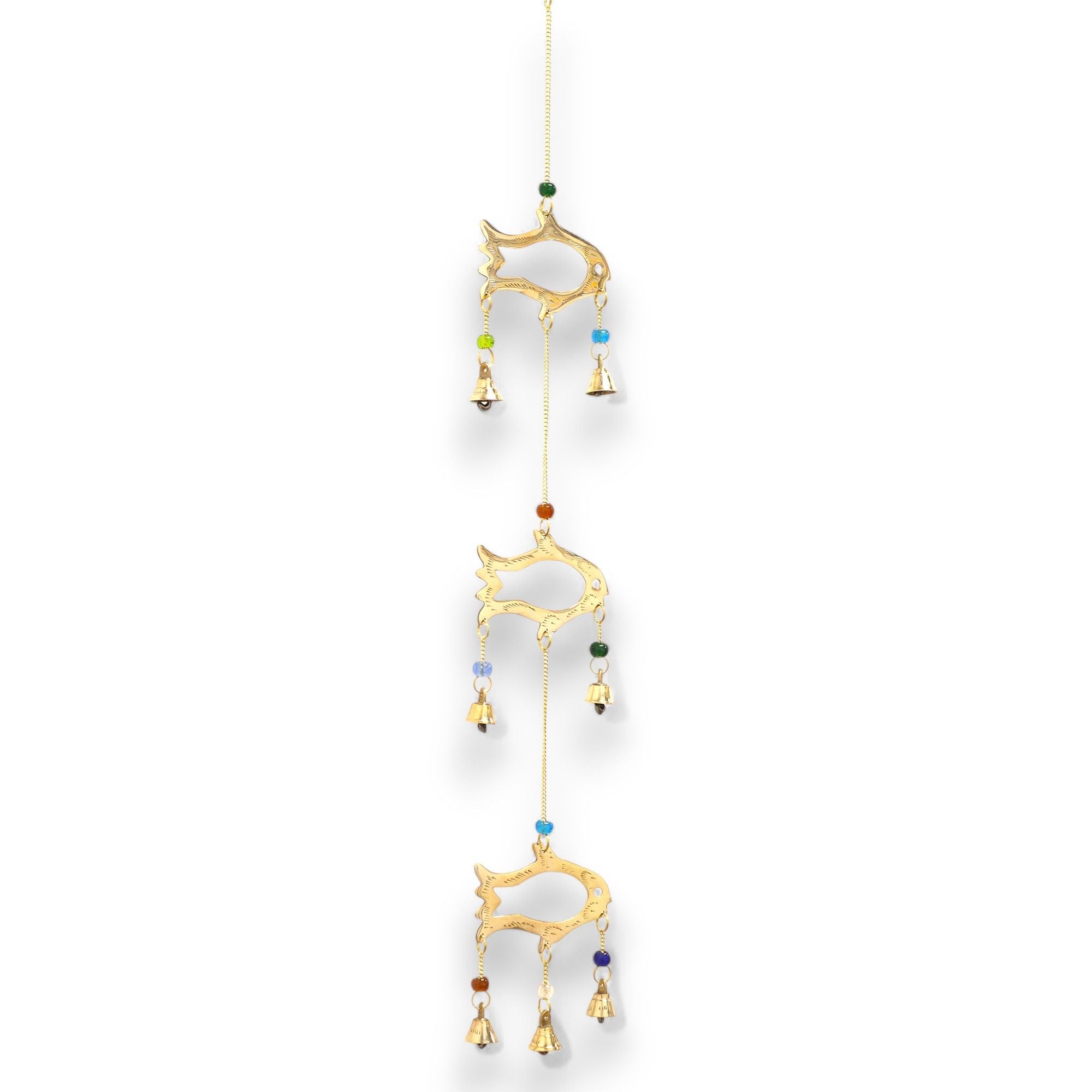 Fish Drop 7 Bells Indian Chimes