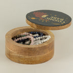 Cosmic Babe Round Enamelled Keepsake Box