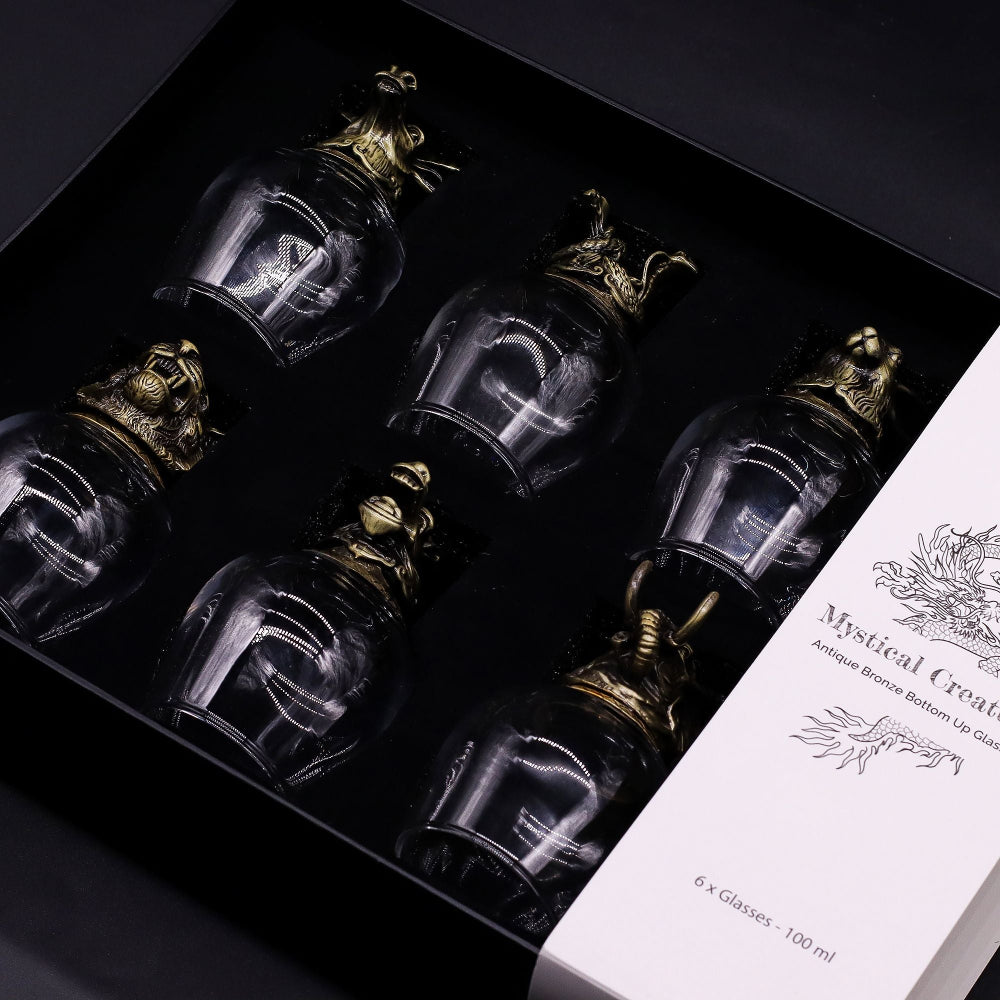 Mystical Creatures Shot Glass Gift Set - 6 x 100ml