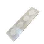 Selenite Flat Bar Charging Plate 15cm | Mandala Design
