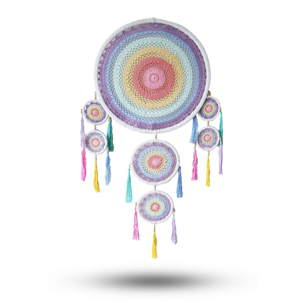 Pastel Rainbow Large Dreamcatcher (55cm)