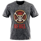 Nomad Sari Stonewashed Cotton T-Shirt | Rebel | Charcoal | XL
