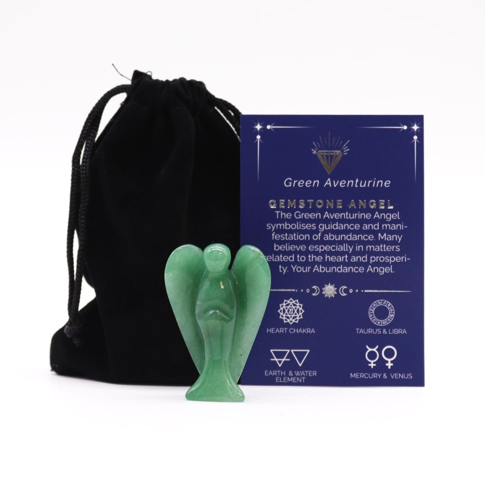 Green Aventurine Gemstone Angel