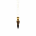 Discovery of Truth | Tiger Eye & Gold Plated Secret Cavity Pendulum