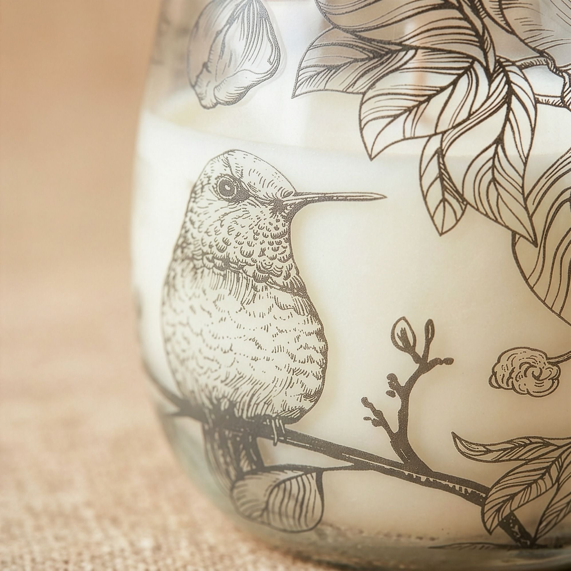 Drawn by Flame — Medium Illustrated Glass Jar Candle