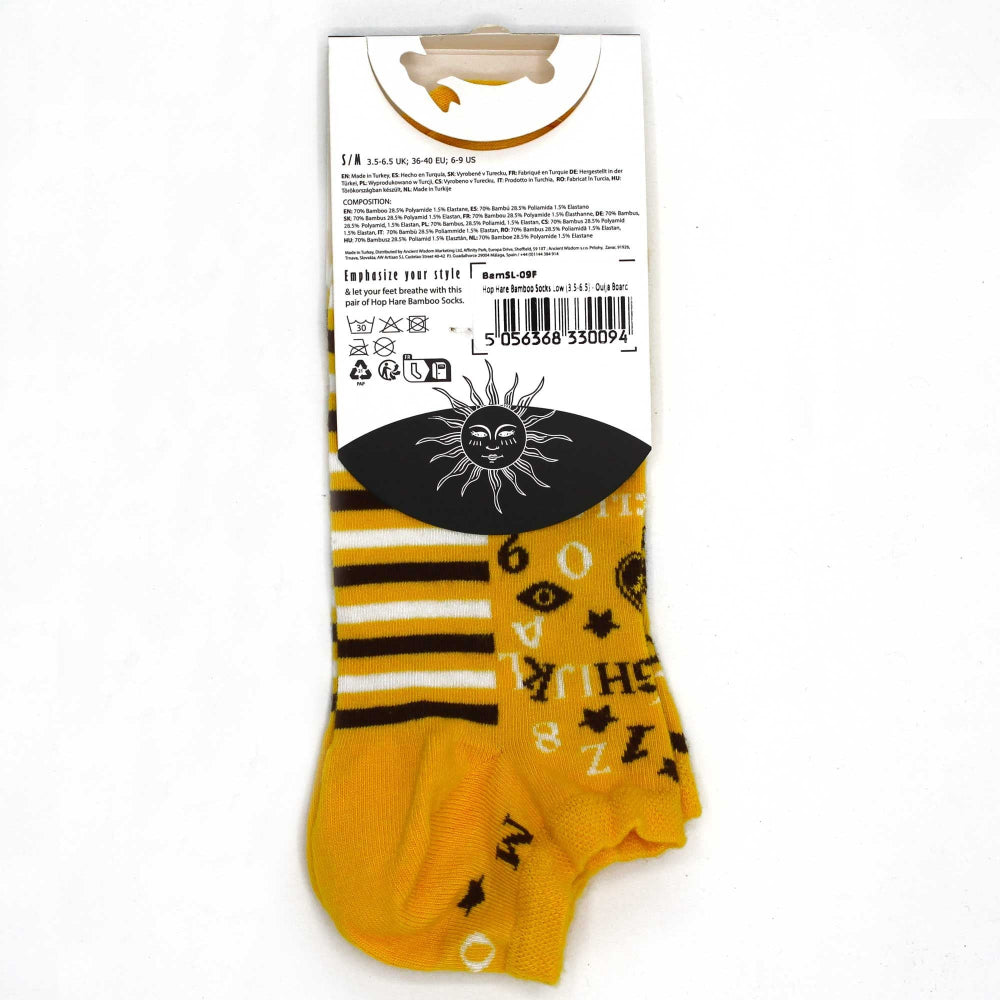 Hop Hare Bamboo Socks Low  Ouija Board S/M