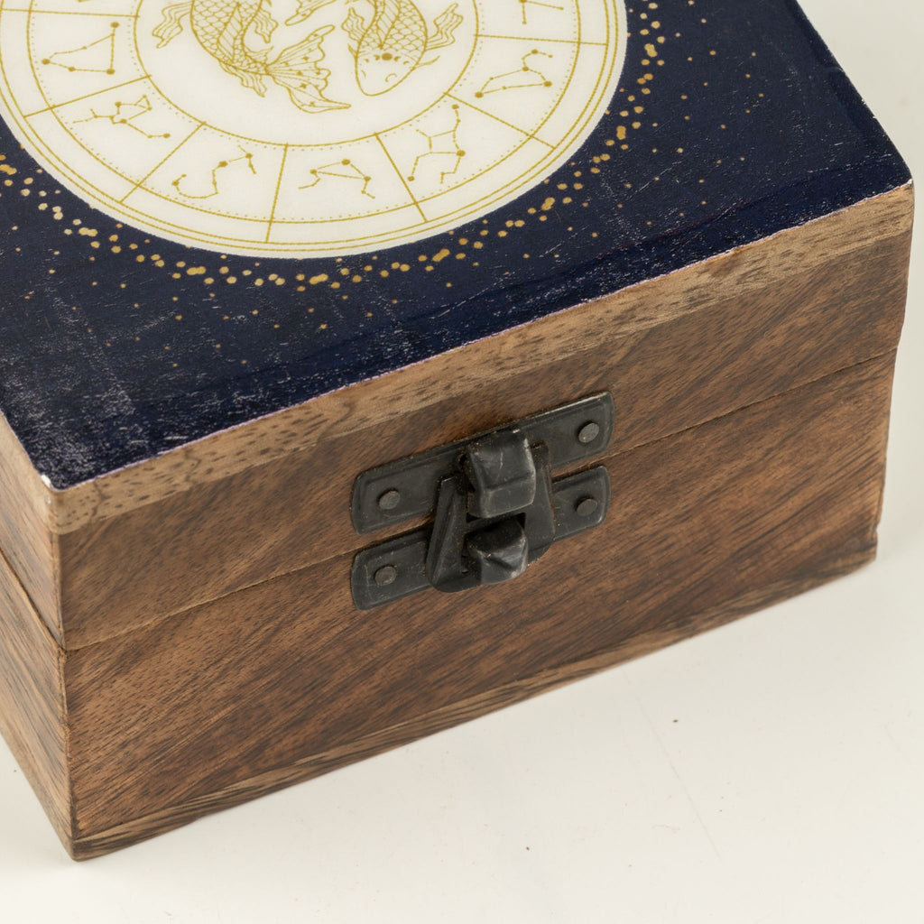 Pisces Small Enamelled Keepsake Box