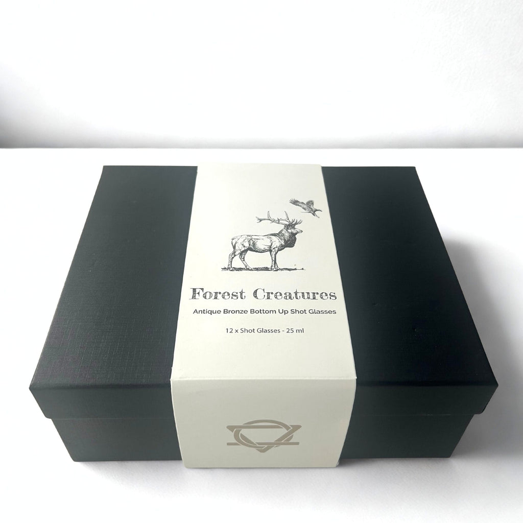 Forest & Mystical Creatures Gift Set of 12 Bottom Up Shot Glasses (25ml)