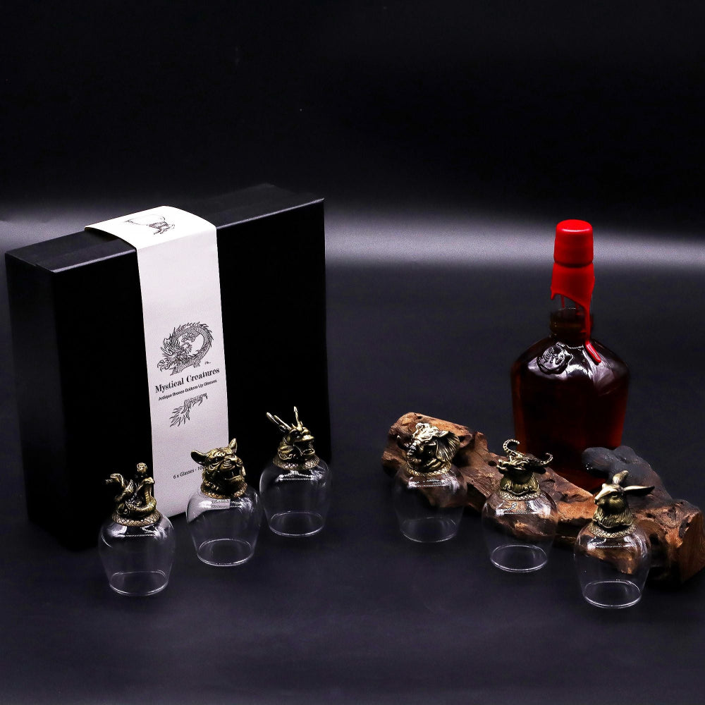 Mystical Creatures Shot Glass Gift Set - 6 x 100ml