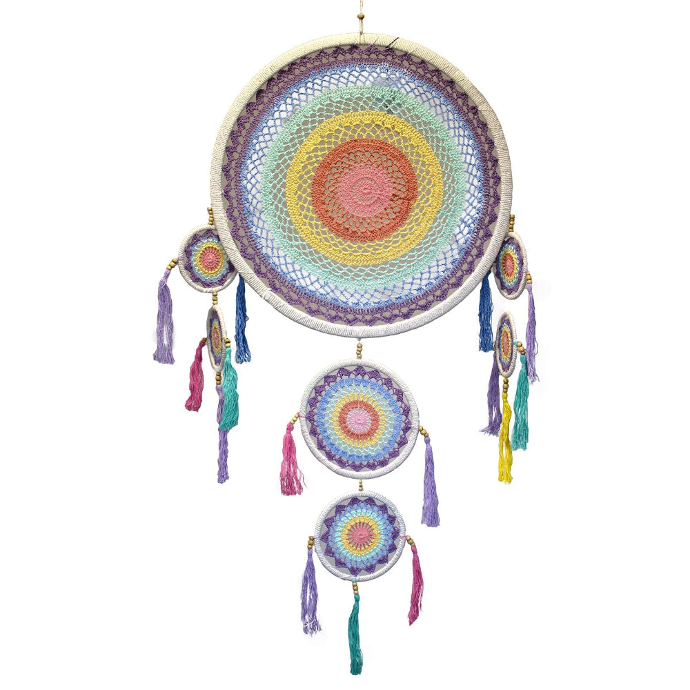 Pastel Rainbow Large Dreamcatcher (55cm)