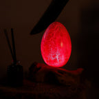 The Fire Egg DriftGlow Lamp | Orange Crackle
