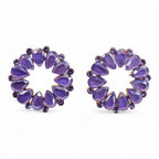 The Amethyst Nymph — Loop Earrings