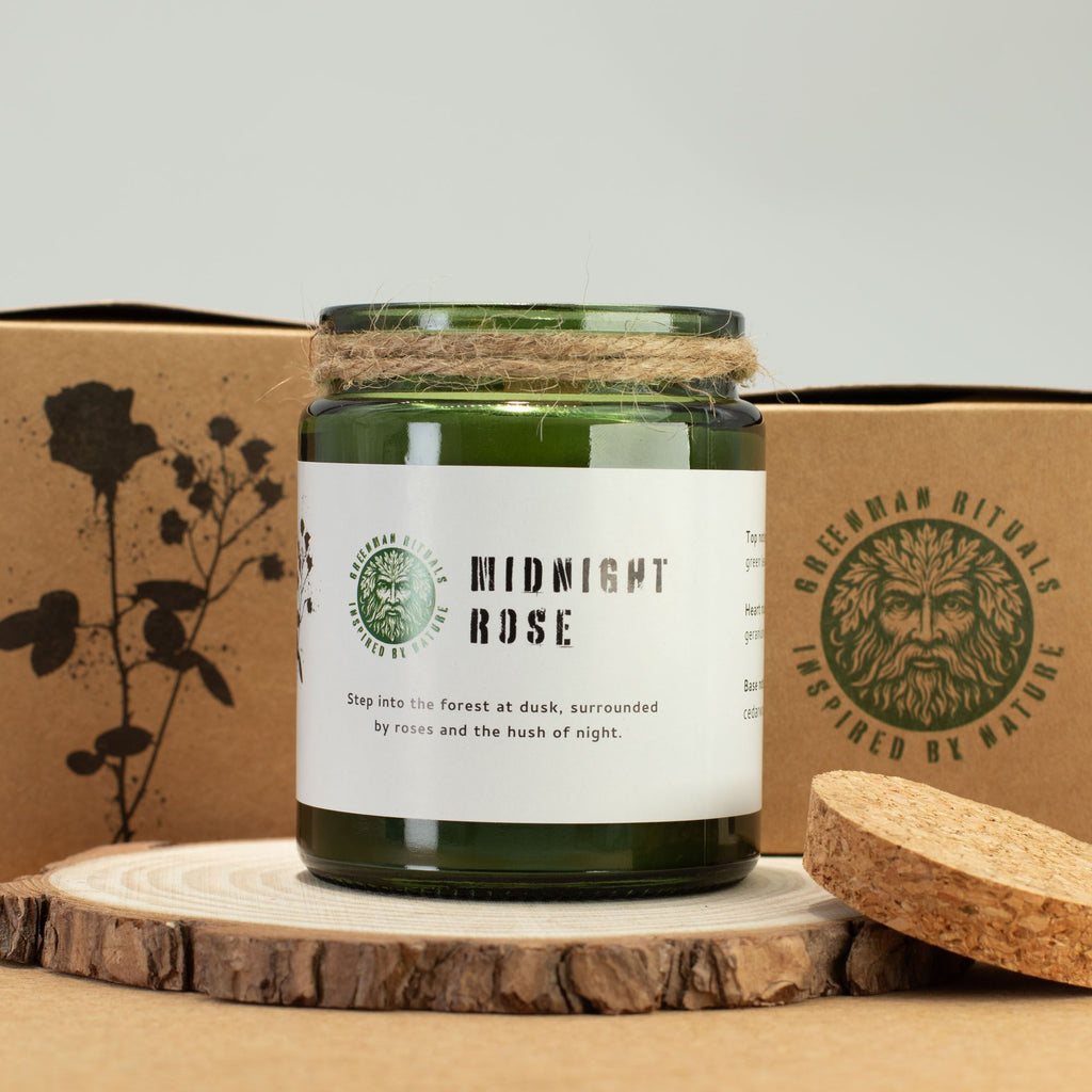Greenman  Soy Candle  Midnight Rose